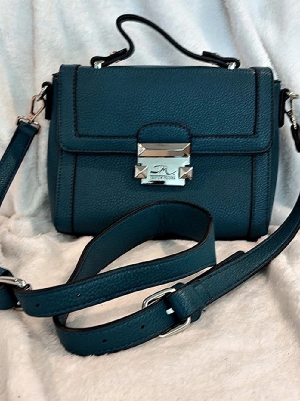 JM Collection Blue Crossbody Bag
